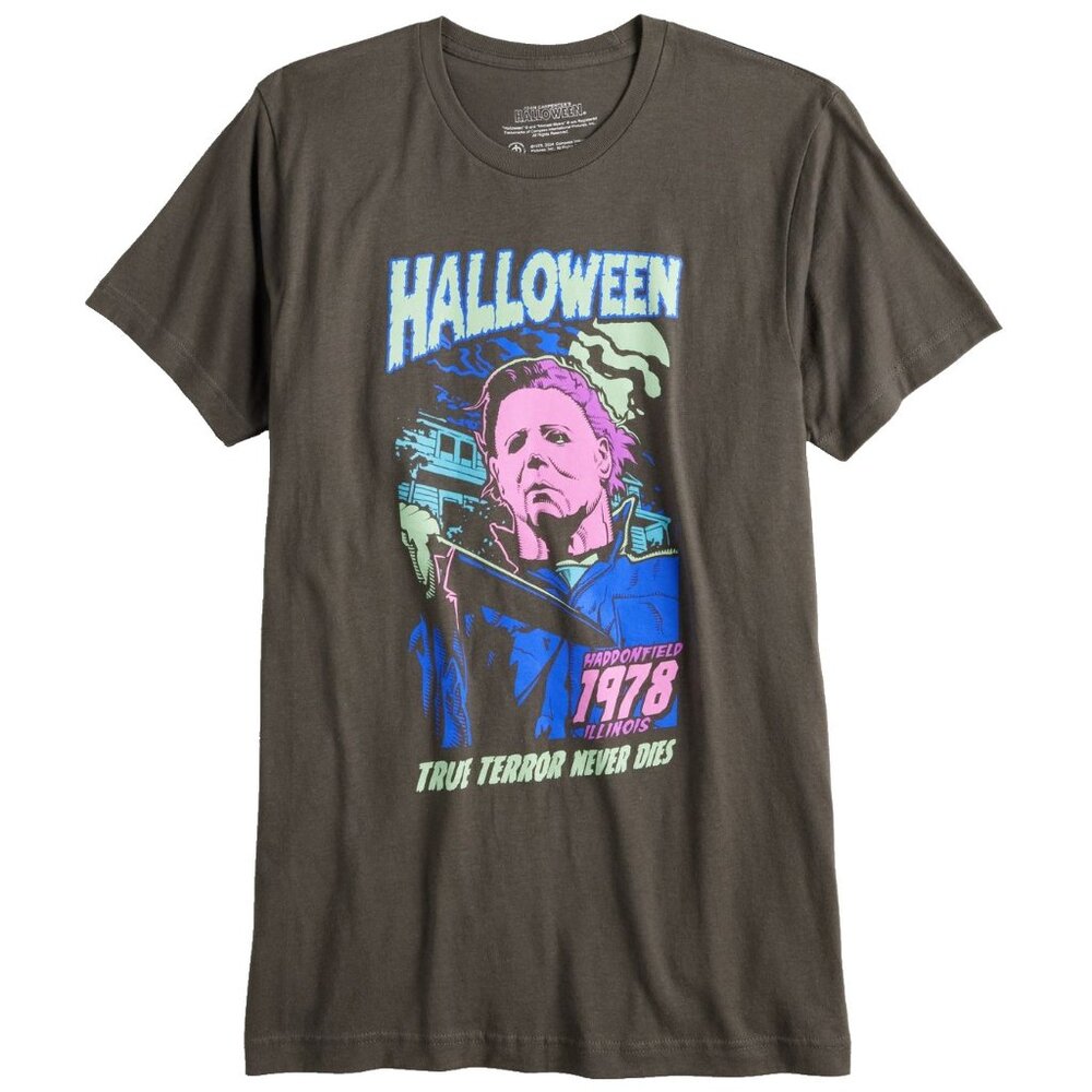 New! Halloween Michael Myers Horror Film T-Shirt True Terror Never Dies